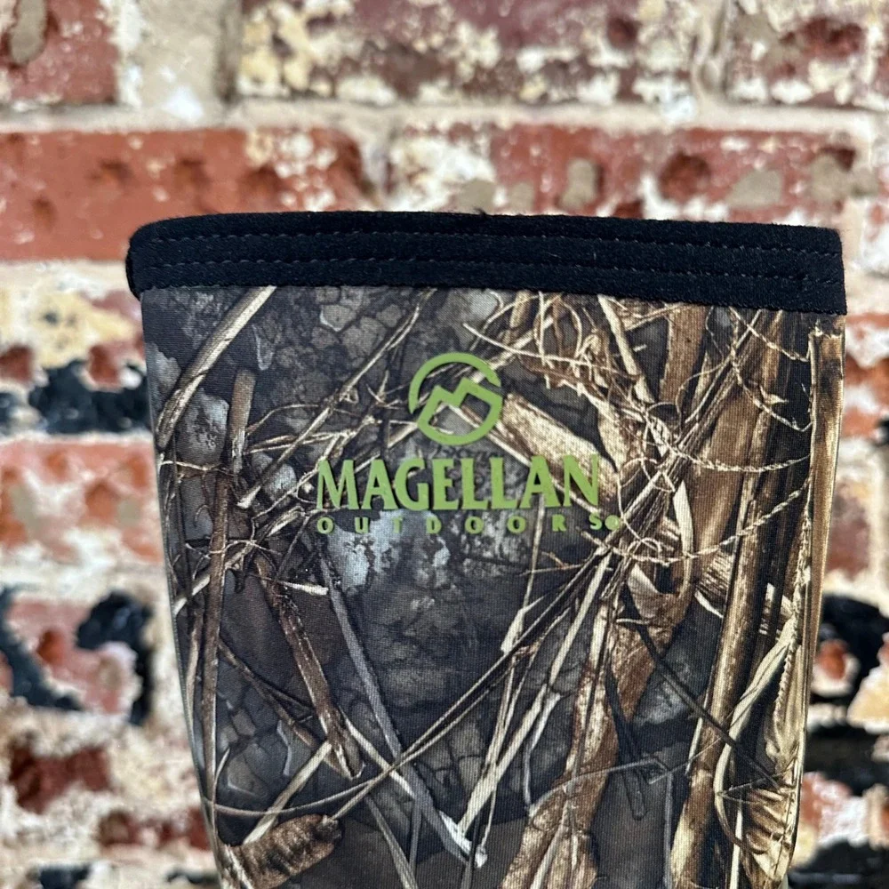 Magellan Boys Sz 6 Mud Rain Camo Green Boots